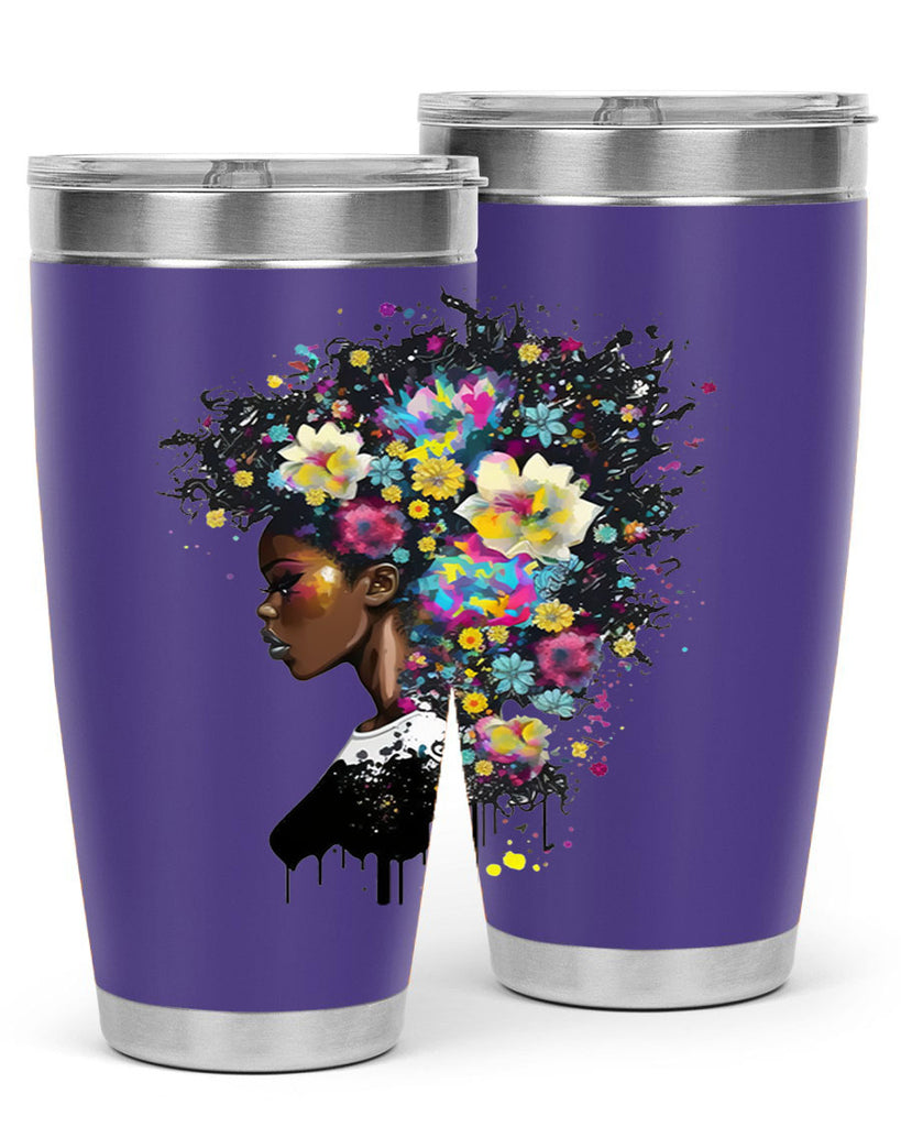 Sparkling Black Girl Design 2#- women-girls- Tumbler