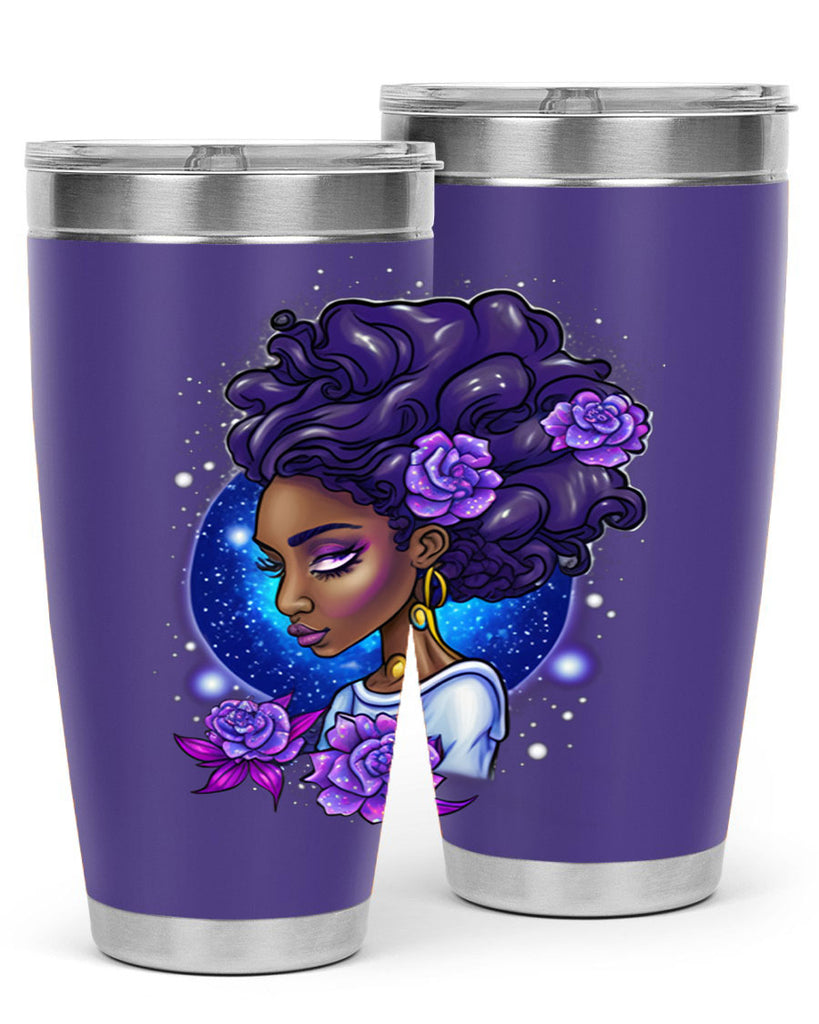 Sparkling Black Girl Design 7#- women-girls- Tumbler