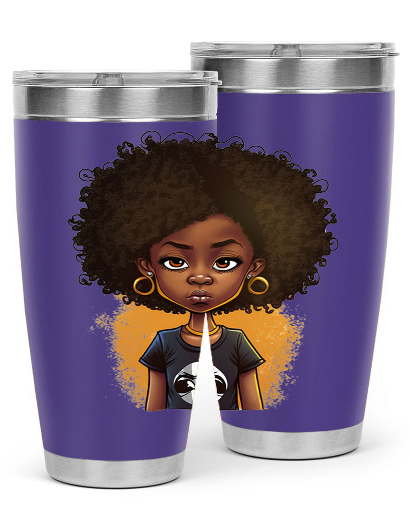 Sparkling Black Girl Design 8#- women-girls- Tumbler