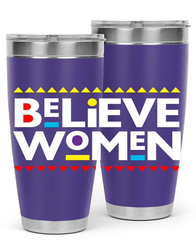 believewomen 254#- black words phrases- Cotton Tank