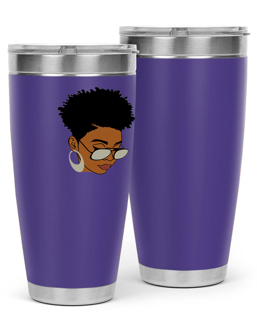 black afro 44#- women-girls- Tumbler