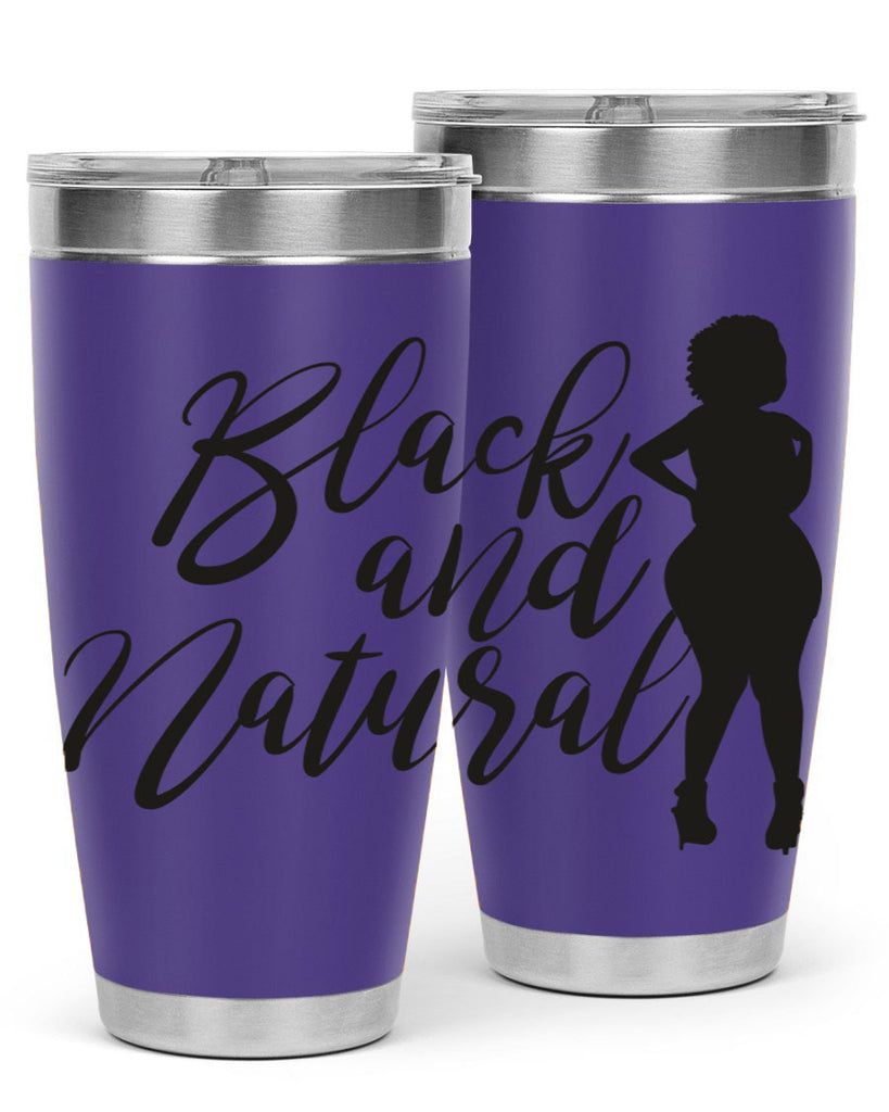 black and natural 22#- women-girls- Tumbler