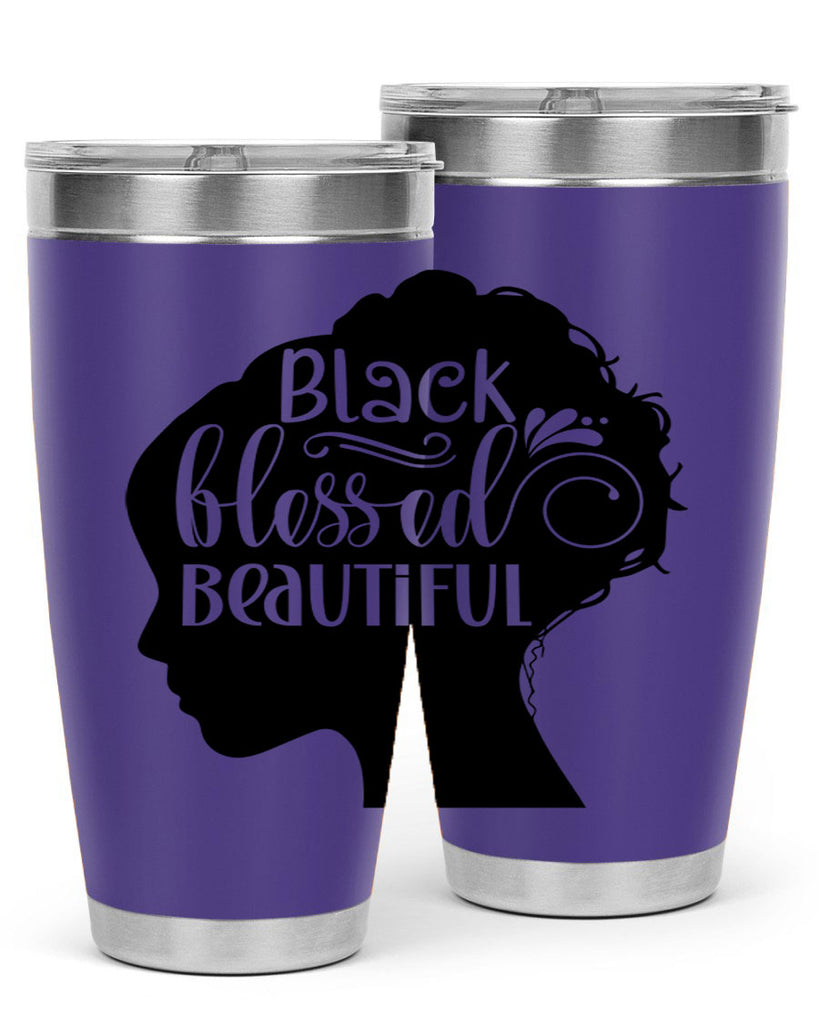black blessed beautiful Style 62#- women-girls- Tumbler
