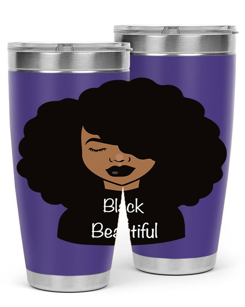 black is beautiful 12#- women-girls- Tumbler
