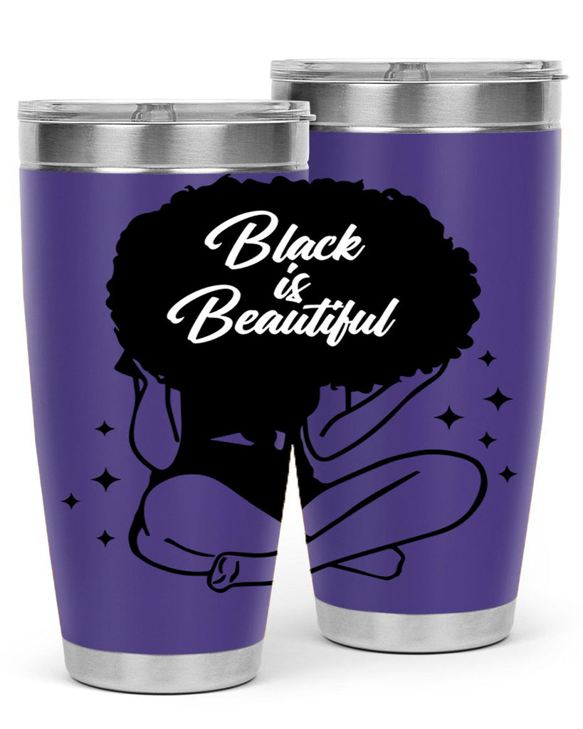 black is beautiful 15#- women-girls- Tumbler