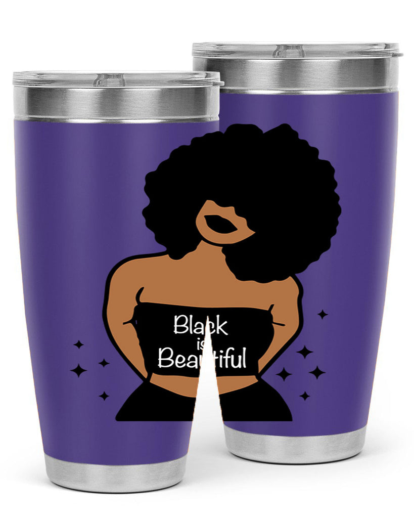 black is beautiful 16#- women-girls- Tumbler