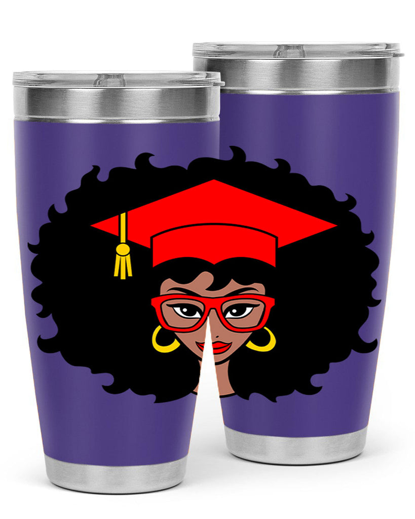 graduation black woman 32#- women-girls- Tumbler