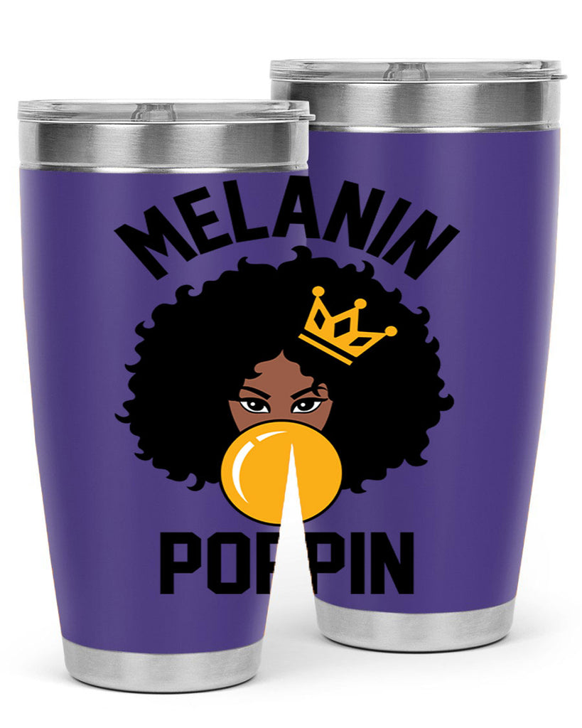melanin poppin afro girl 25#- women-girls- Tumbler