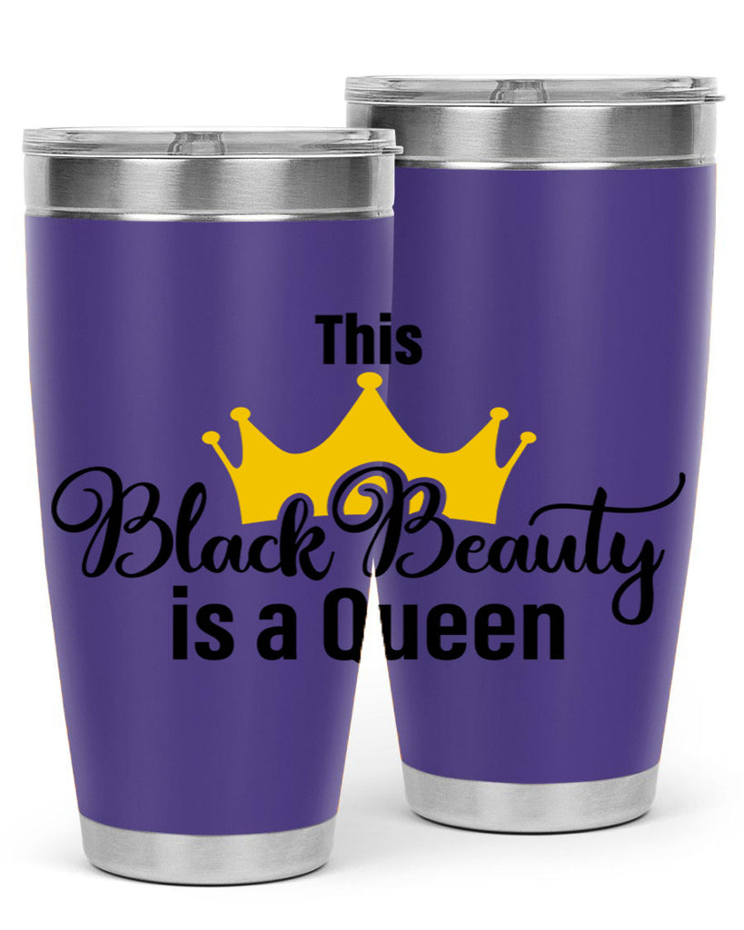 this black beauty is a queen Style 3#- women-girls- Tumbler