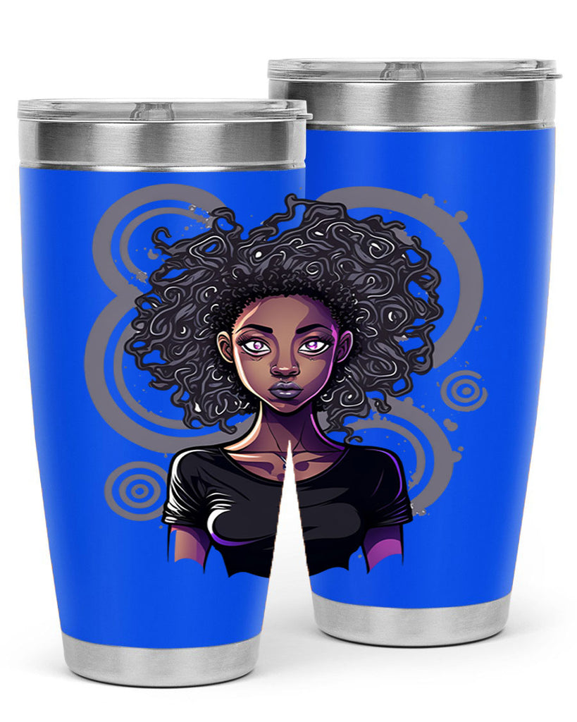 Sparkling Black Girl Design 14#- women-girls- Tumbler