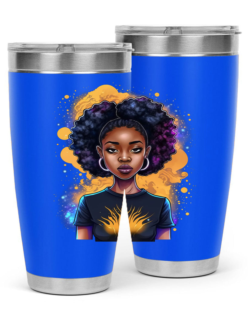 Sparkling Black Girl Design 15#- women-girls- Tumbler