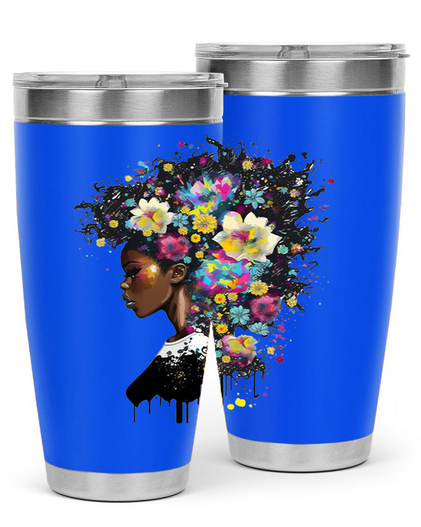 Sparkling Black Girl Design 2#- women-girls- Tumbler