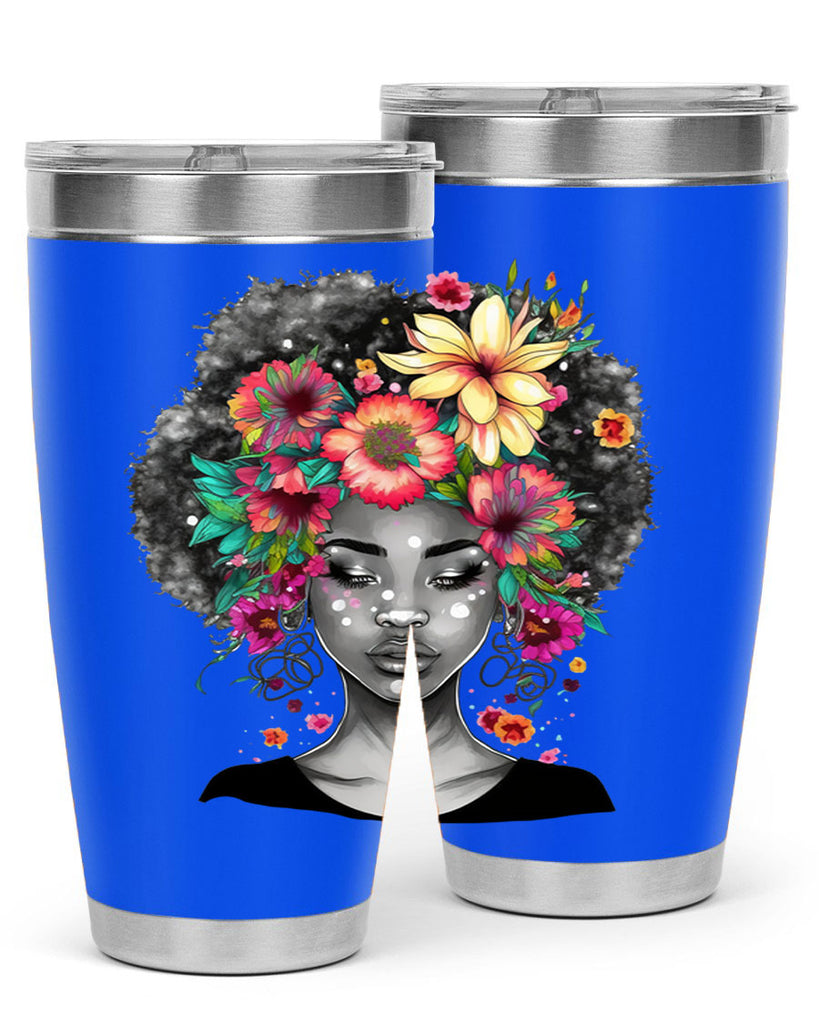 Sparkling Black Girl Design 9#- women-girls- Tumbler