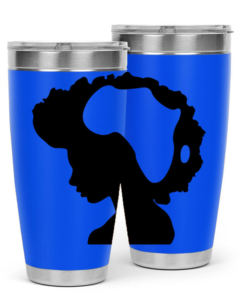 afro woman with africa map 65#- women-girls- Tumbler