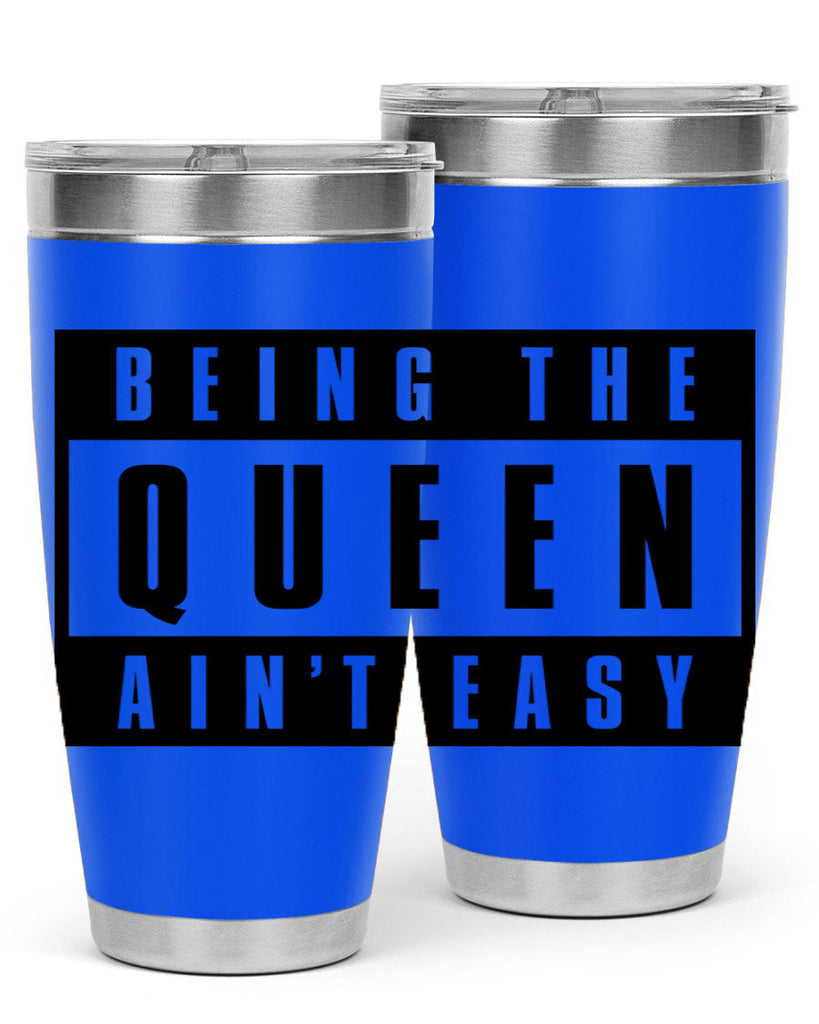 being the queen aint easy 258#- black words phrases- Cotton Tank