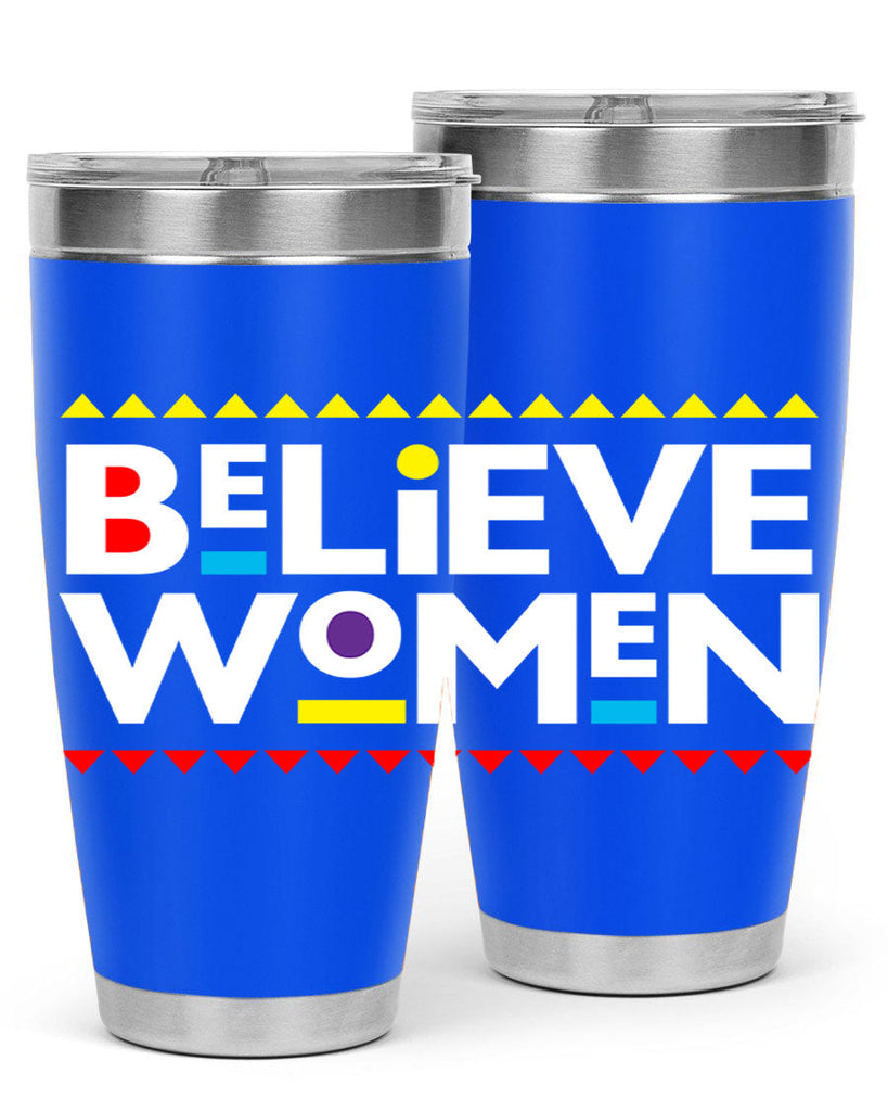 believewomen 254#- black words phrases- Cotton Tank