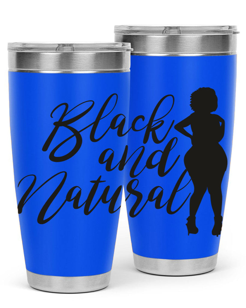 black and natural 22#- women-girls- Tumbler