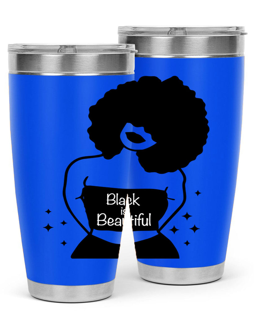 black is beautiful 11#- women-girls- Tumbler