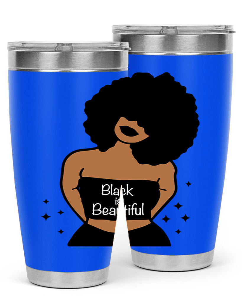 black is beautiful 16#- women-girls- Tumbler