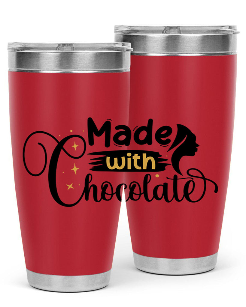 Made with chocolate Style 24#- women-girls- Tumbler