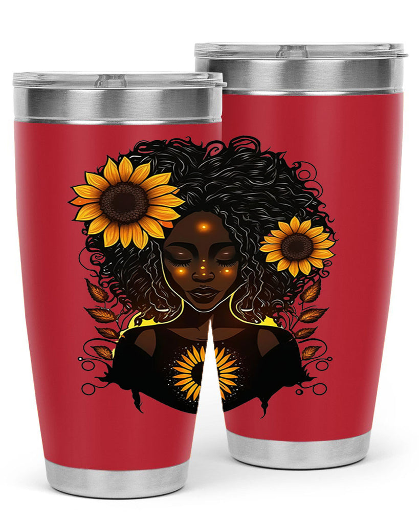 Sparkling Black Girl Design 13#- women-girls- Tumbler