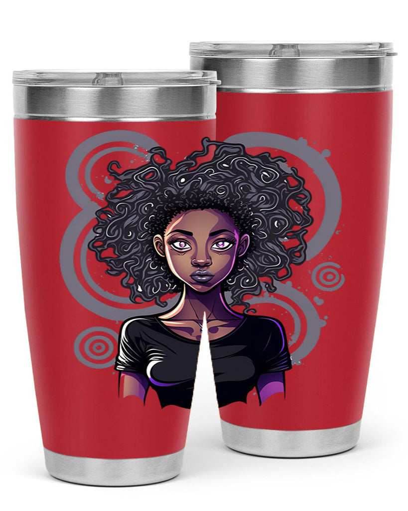 Sparkling Black Girl Design 14#- women-girls- Tumbler