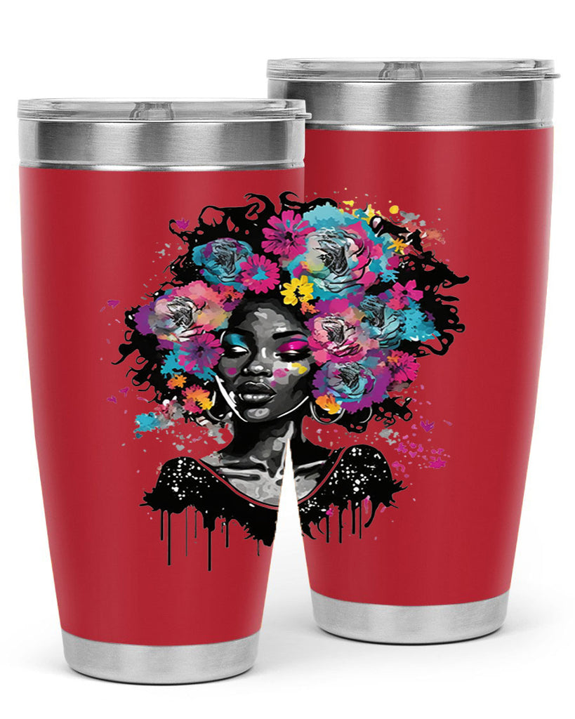 Sparkling Black Girl Design 17#- women-girls- Tumbler