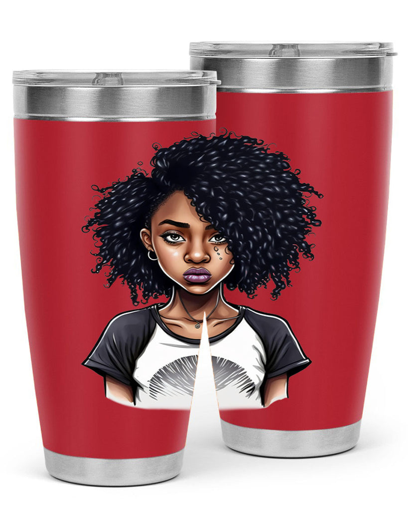 Sparkling Black Girl Design 18#- women-girls- Tumbler