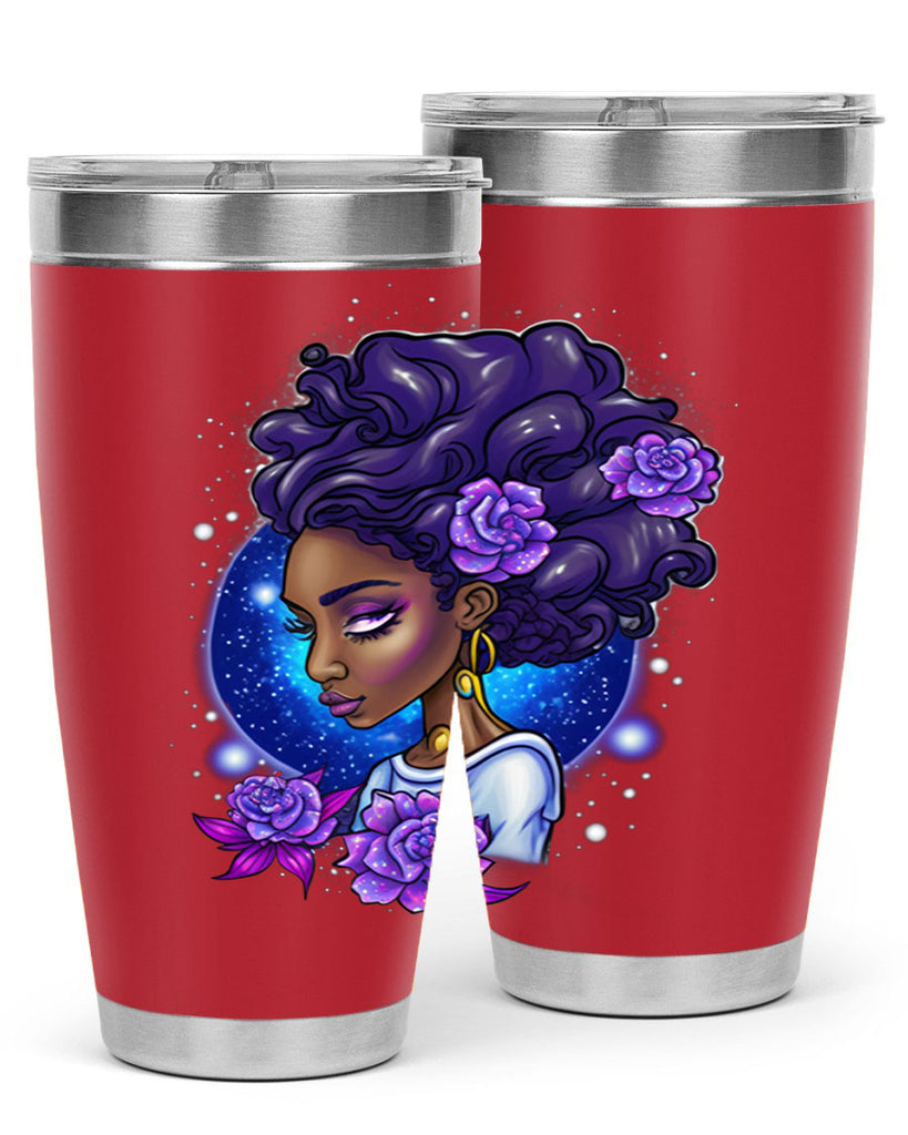 Sparkling Black Girl Design 7#- women-girls- Tumbler