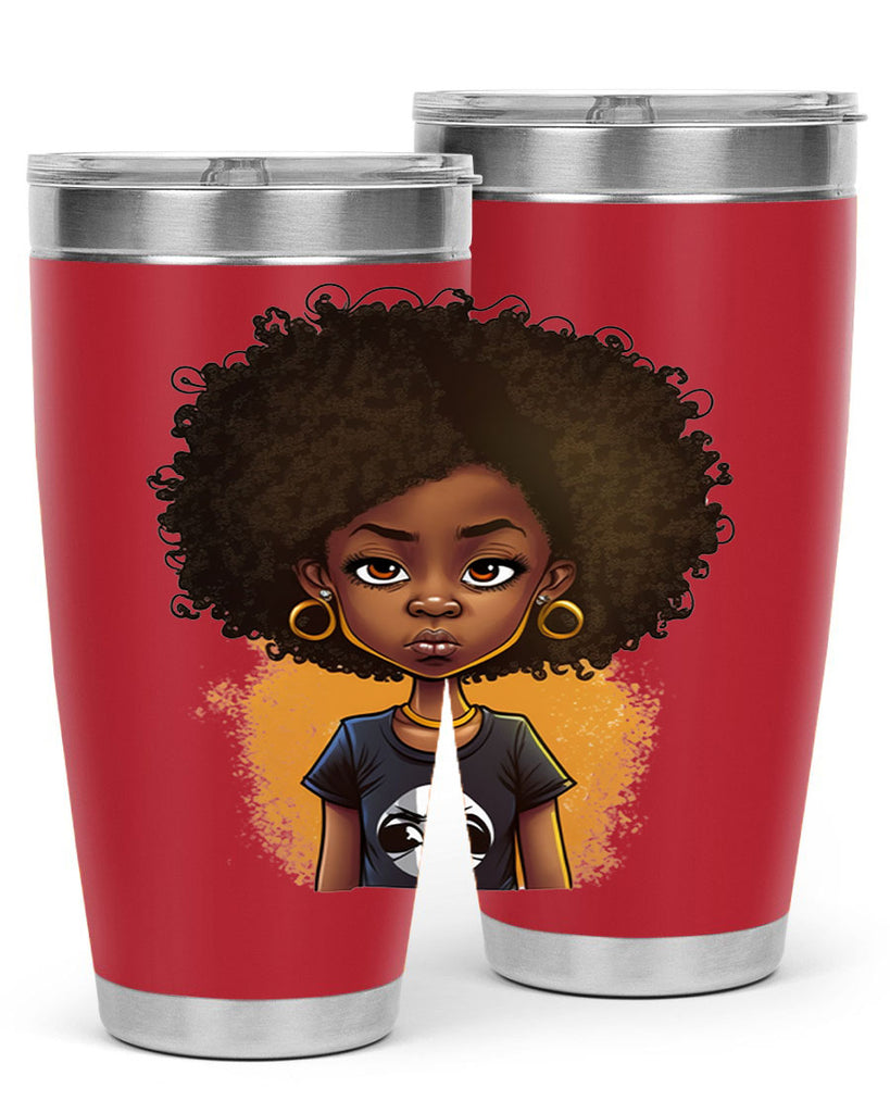 Sparkling Black Girl Design 8#- women-girls- Tumbler