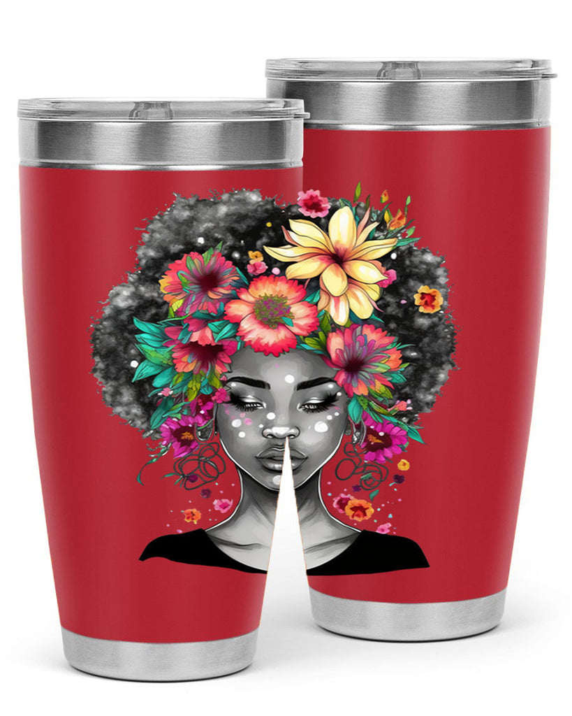 Sparkling Black Girl Design 9#- women-girls- Tumbler