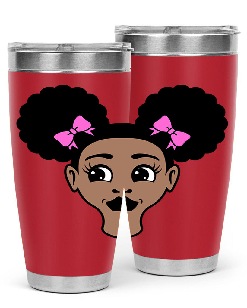 afro puffs girl 76#- women-girls- Tumbler