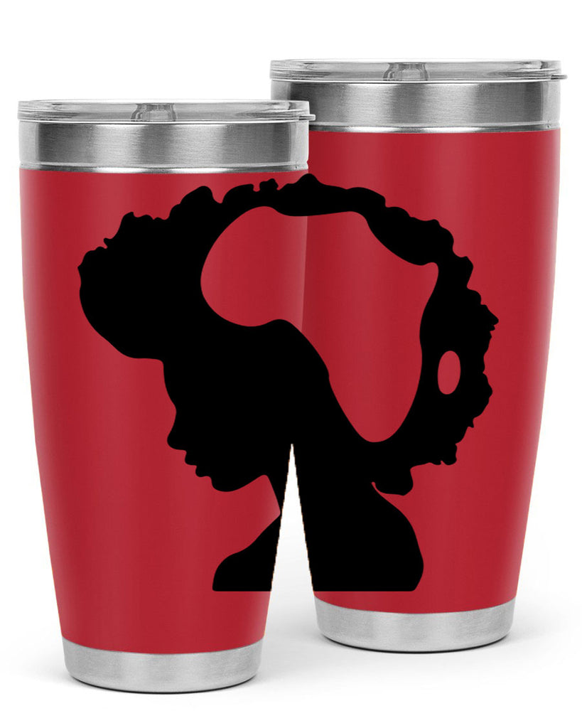 afro woman with africa map 65#- women-girls- Tumbler