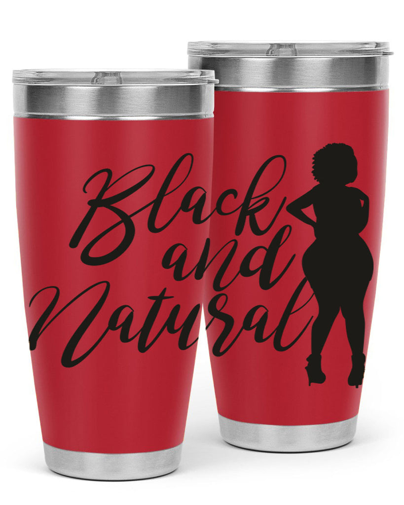 black and natural 22#- women-girls- Tumbler