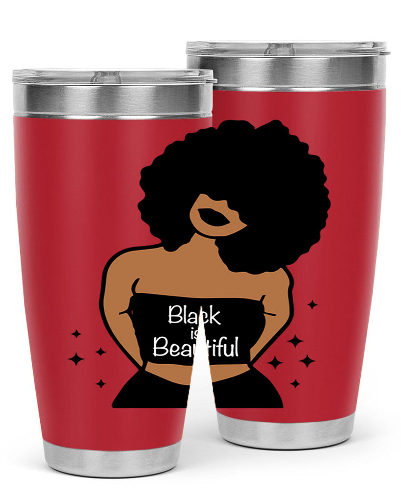 black is beautiful 16#- women-girls- Tumbler