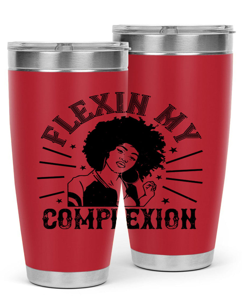 flexin my complexion Style 34#- afro- Tumbler