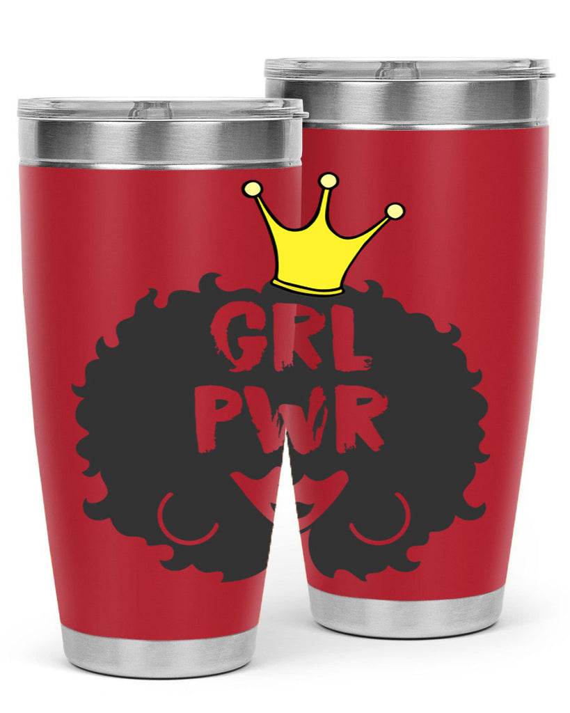 girl power with crown 34#- women-girls- Tumbler