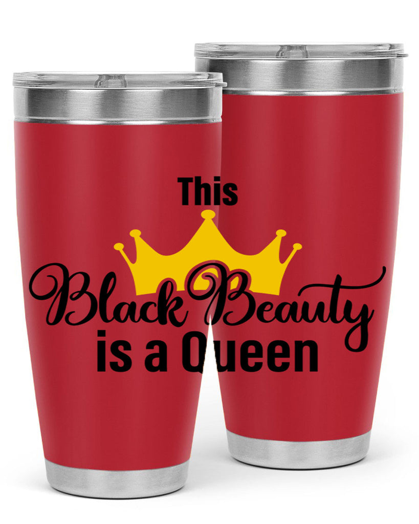 this black beauty is a queen Style 3#- women-girls- Tumbler