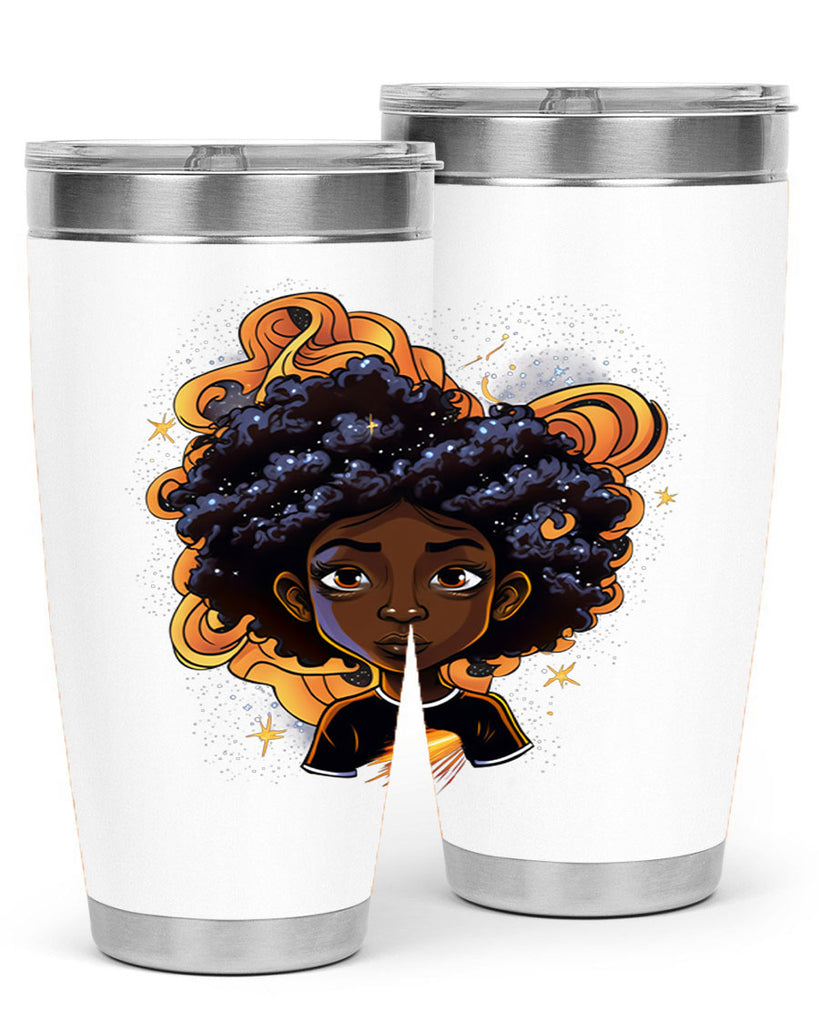 Sparkling Black Girl Design 12#- women-girls- Tumbler