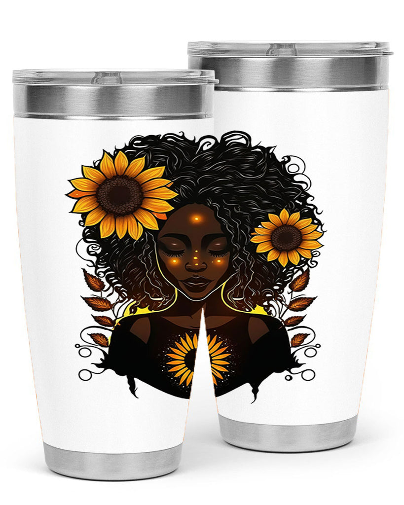 Sparkling Black Girl Design 13#- women-girls- Tumbler
