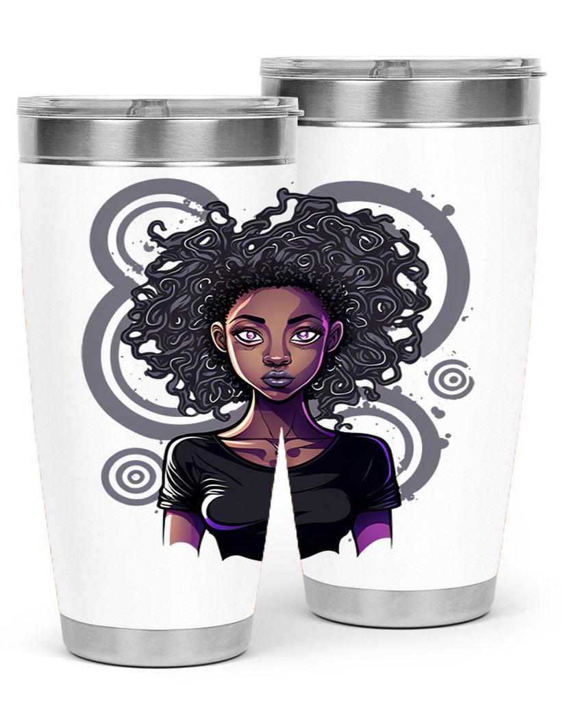 Sparkling Black Girl Design 14#- women-girls- Tumbler