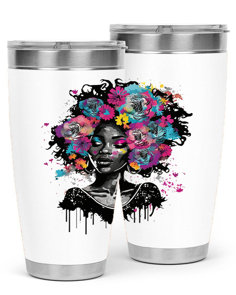 Sparkling Black Girl Design 17#- women-girls- Tumbler