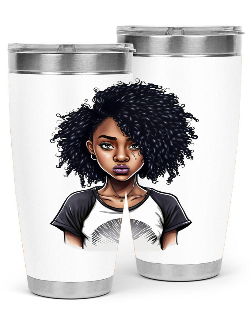 Sparkling Black Girl Design 18#- women-girls- Tumbler