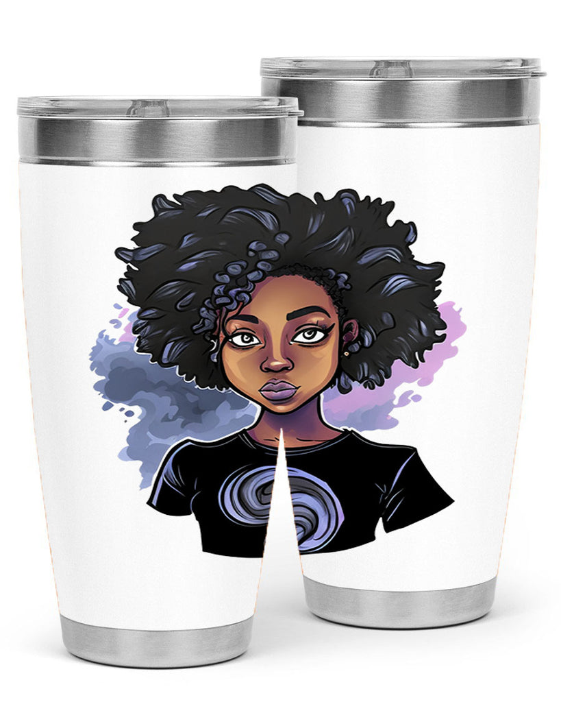 Sparkling Black Girl Design 1#- women-girls- Tumbler