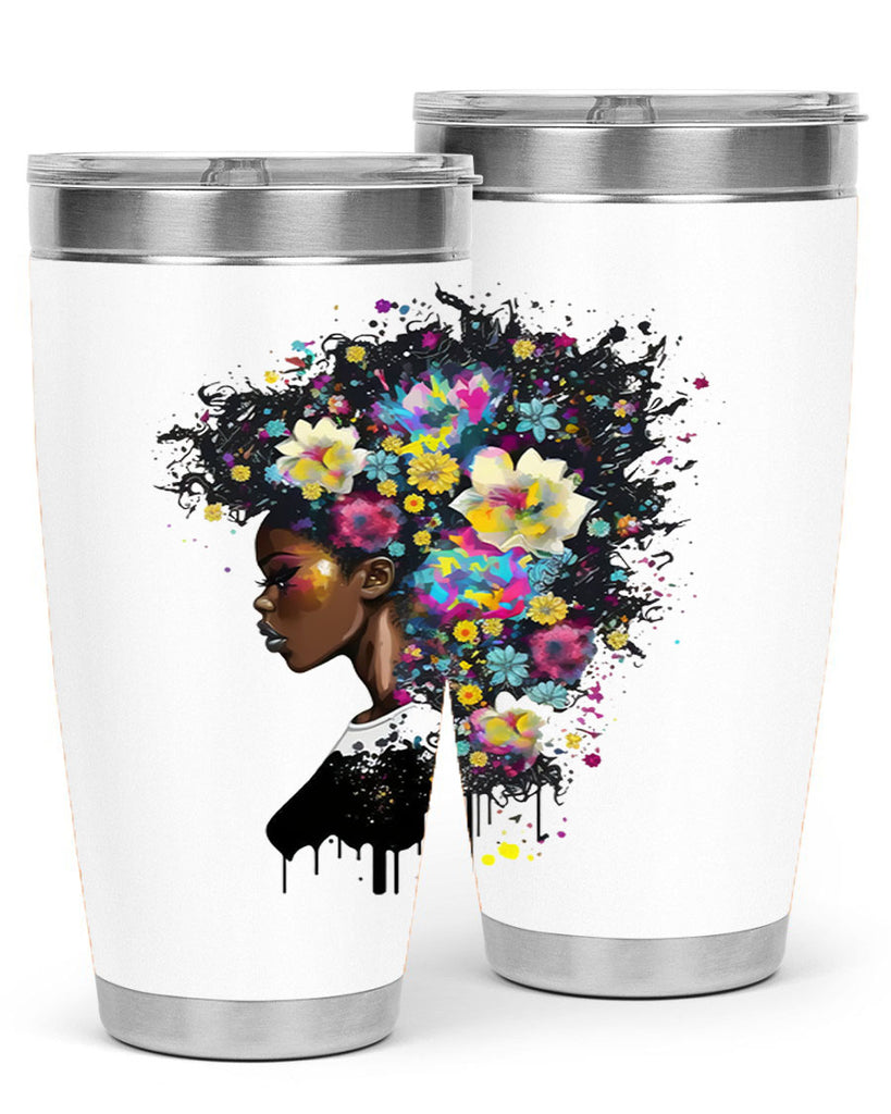 Sparkling Black Girl Design 2#- women-girls- Tumbler