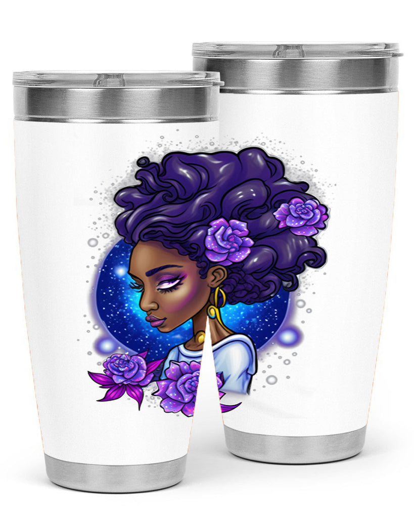 Sparkling Black Girl Design 7#- women-girls- Tumbler