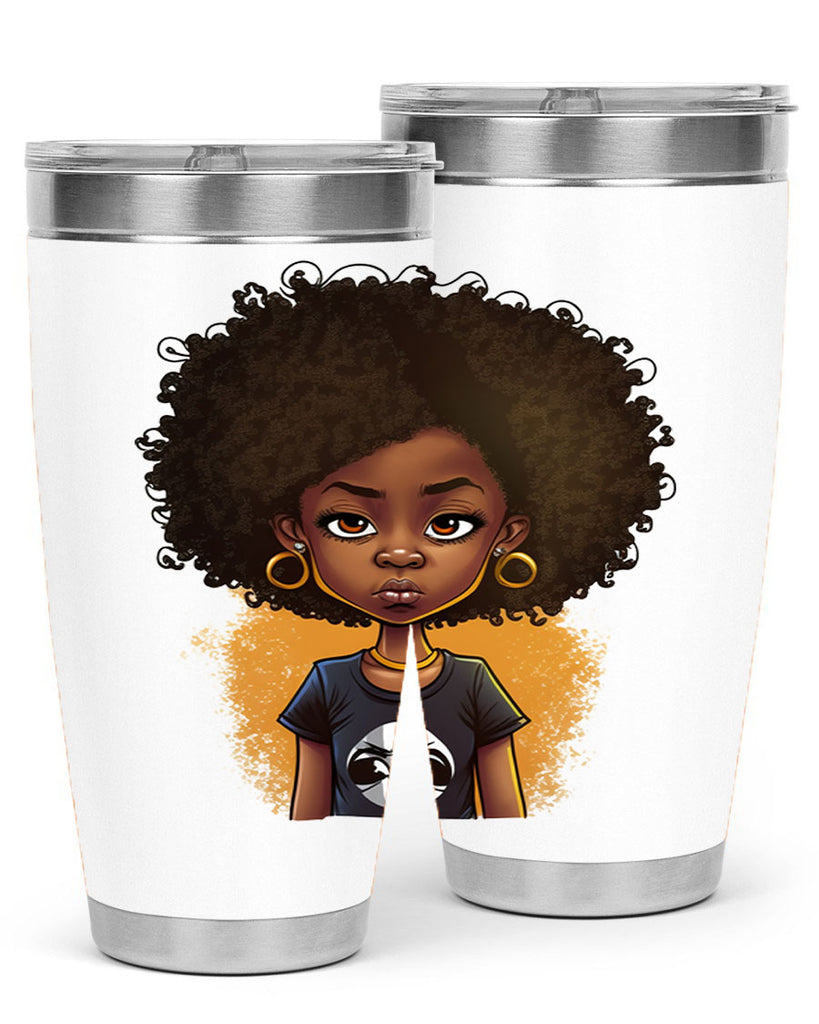 Sparkling Black Girl Design 8#- women-girls- Tumbler