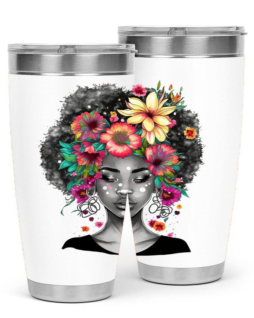 Sparkling Black Girl Design 9#- women-girls- Tumbler