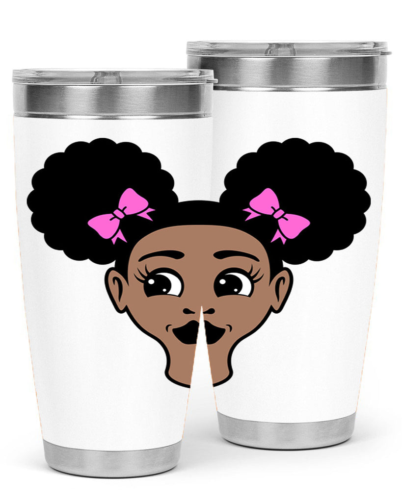 afro puffs girl 76#- women-girls- Tumbler
