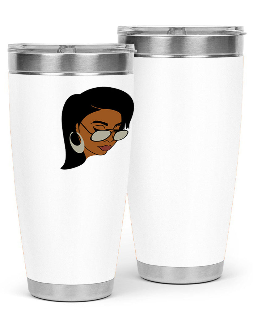black afro 48#- women-girls- Tumbler